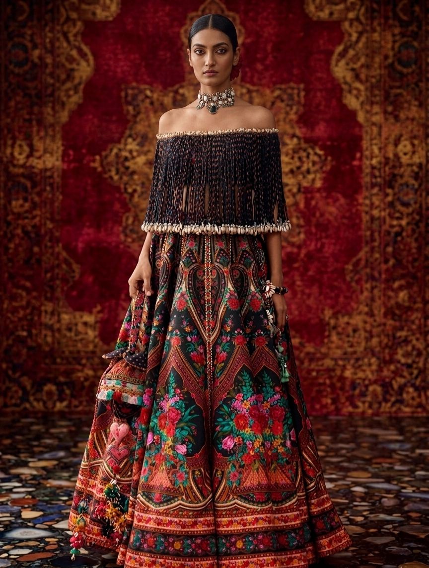 Luxury Designer Lehenga with Heavy Embroidery | Royal Wedding Wear
