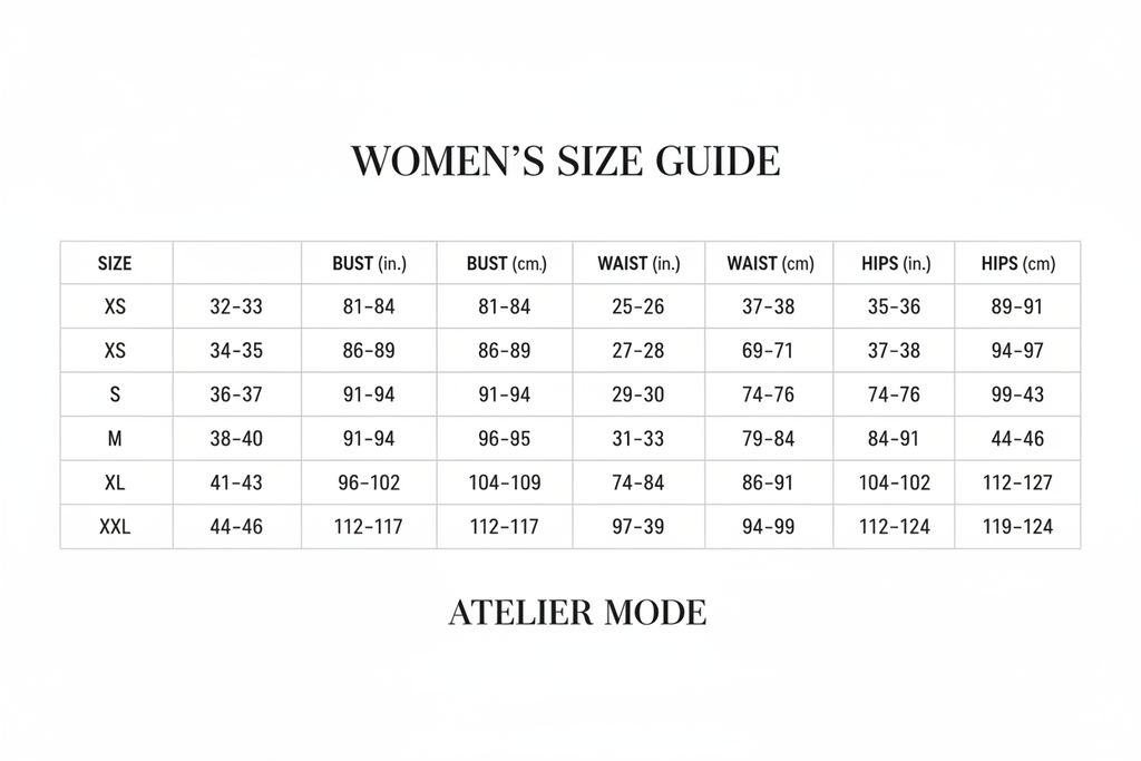Women's size chart